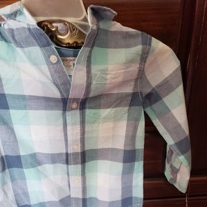 Blue long sleeve dress shirt